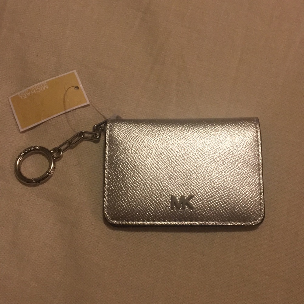 MICHAEL Michael Kors Silver Card Holder